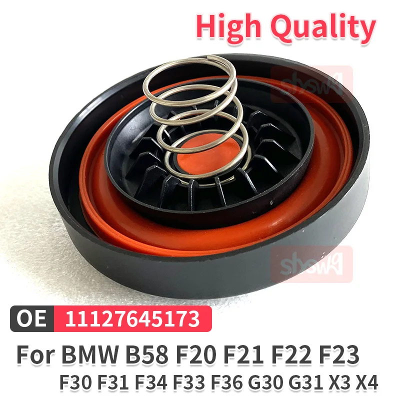 11127645173 New PCV Valve Cover Repair Kit Valve Cap With Membrane For BMW B58 F20 F21 F22 F23 F30 F31 F34 F33 F36 G30 G31 X3 X4