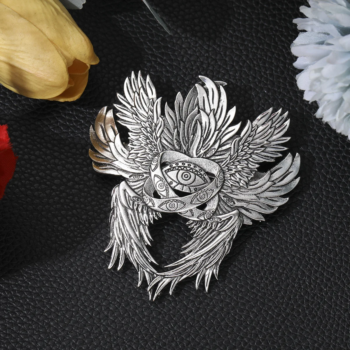 فايكنغ ريترو ستة مجنح الملاك عين الله مشبك شعر شخصية عصرية متعددة الاستخدامات إكسسوارات شعر للحفلات هدية مثالية الاختيار الأول #2