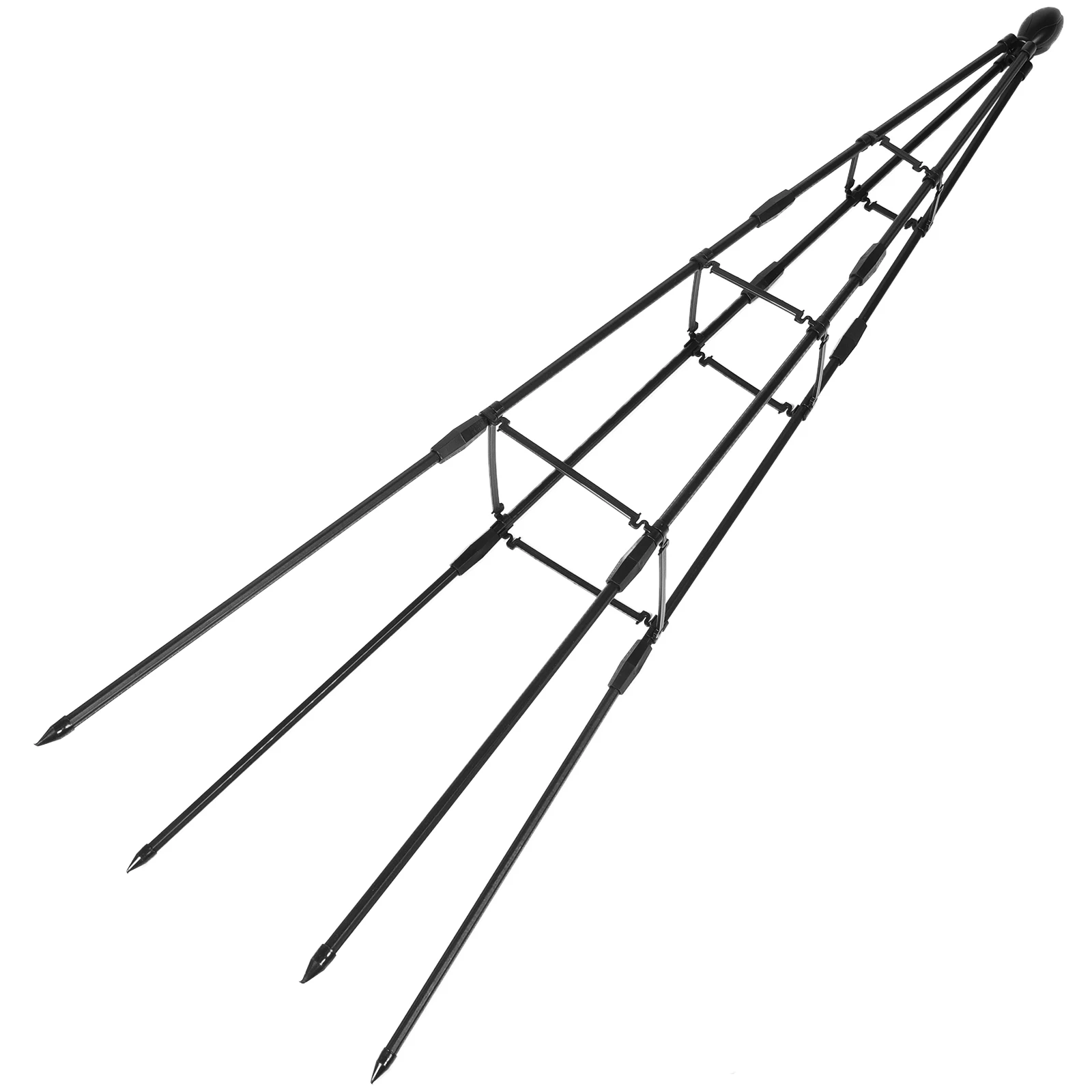 

Climbing Plant Support Triangle Trellis 120cm Four Corner Strengthened Frame for Potted Plants Clematis Gardening Supplies Decor