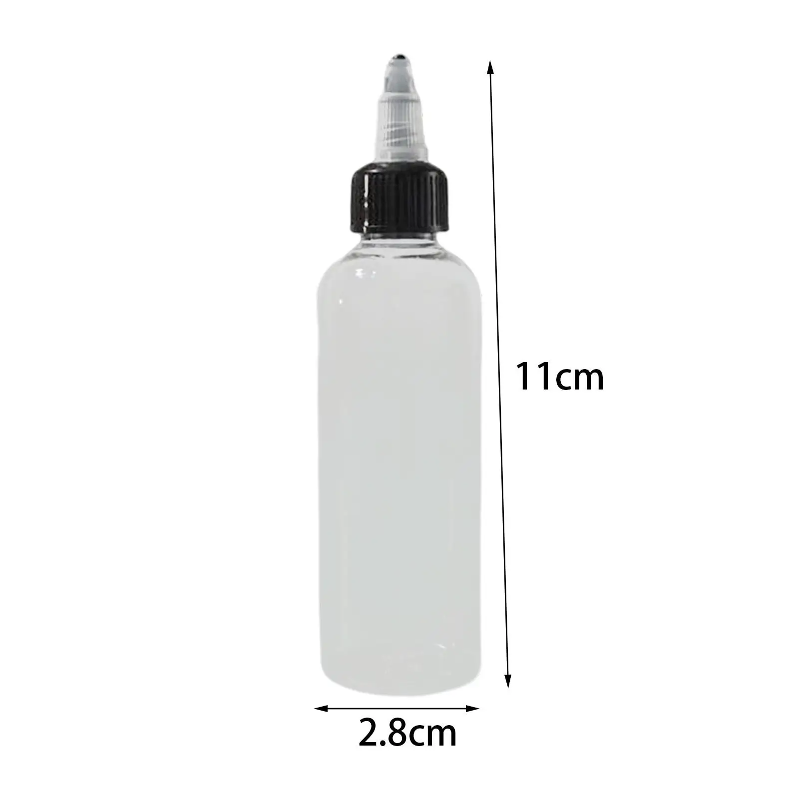 2x5Pcs Paint Empty Bottle Pointed Leak Squirt for ink Glue dressing