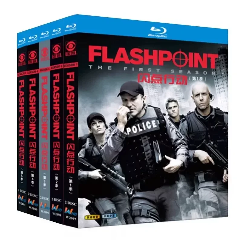 Flashpoint Season 1 to 5 Blu ray High Definition BD Disc Box Set Collection