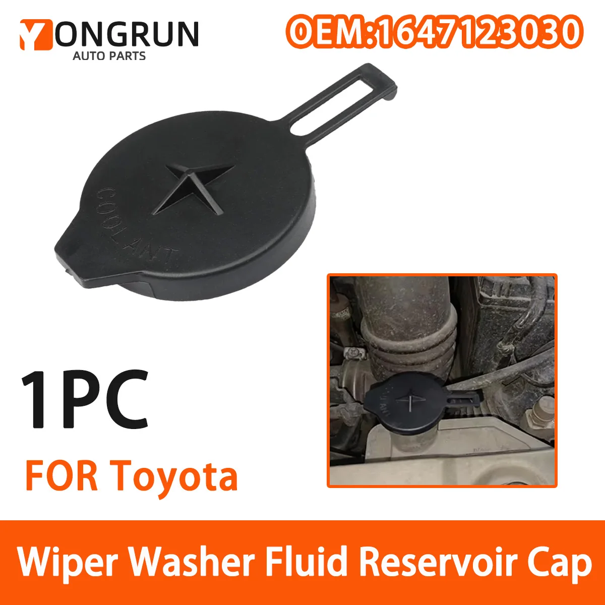 ฝาปิดถังน้ำหล่อเย็นเครื่องยนต์รถยนต์ YONGRUN 1 ชิ้น เหมาะสำหรับรถยนต์โตโยต้า โคโรลล่า ยาริส วีออส ลิโม ไซออน ไอคิว เอ็กซ์เอ เอ็กซ์บี เอ็กซ์ดี