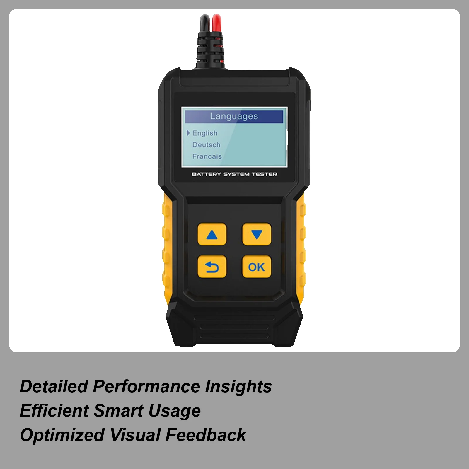 

Automotive Battery Tester Car Battery Analyzer Smart Charging Voltage Analyzer Compact Electrical For Truck Motorcycle Throttle