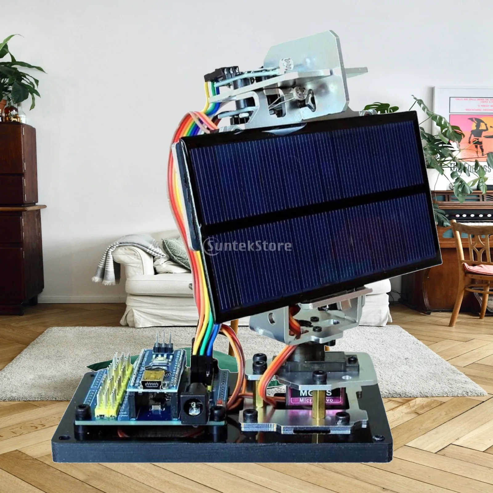 DIY Smart Solar Tracking Equipment Physics Stem Toys for School Project