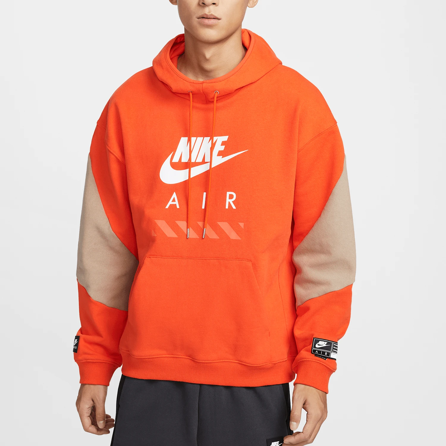 Nike Official Genuine 2025 Spring New Men's Fashion Patchwork Knitted Sweatshirt HJ0274-819