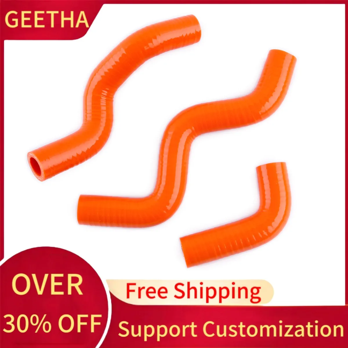 For 2001-2008 KTM 50SX 50 SX PRO JR Junior Senior Silicone Radiator Coolant Hose Kit