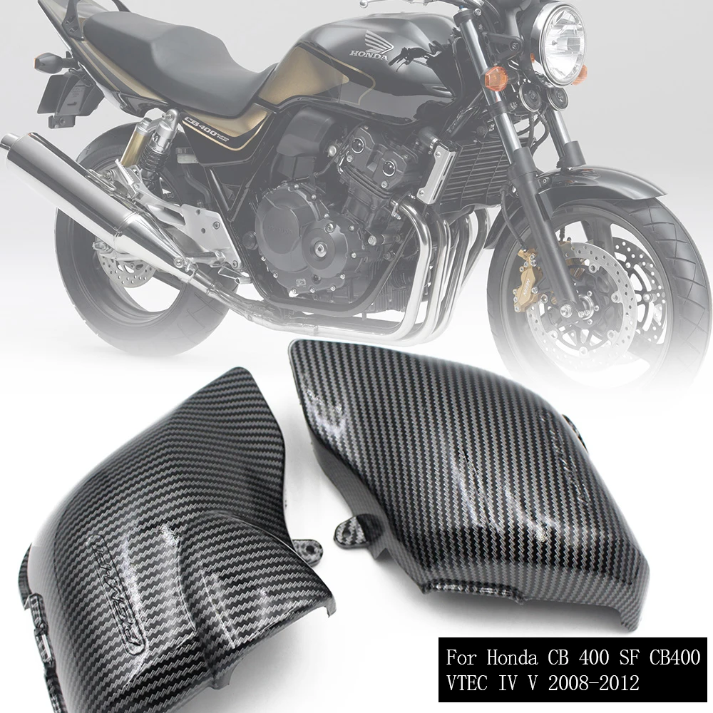 

Motorcycle Carburetor Side Cover Carburetter Frame Guard Air Filter Cap Protector For Honda CB 400 SF CB400 2008 2012