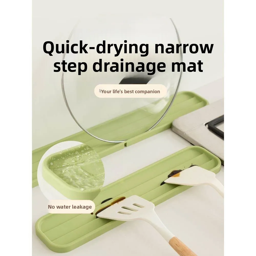 

Kitchen Pot Lid Holder Home Use Organizer Non-Slip Cutting Board Ra Placement Pad Drainage Pad for Kitchen Countertop