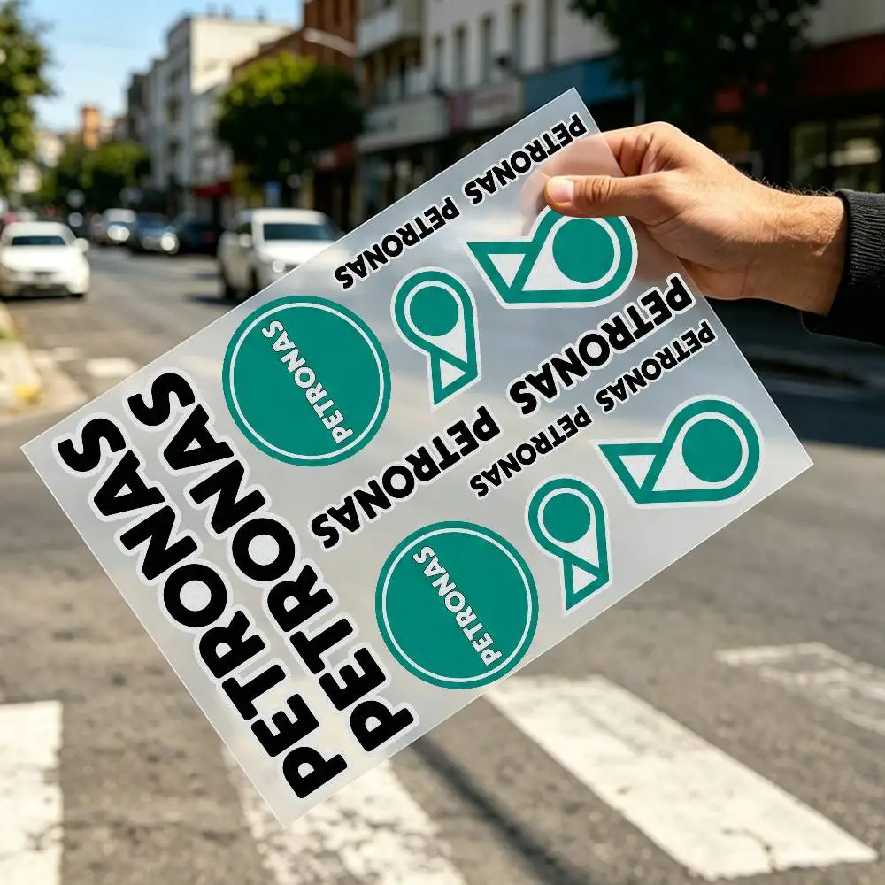 Adesivo Refletivo de Segurança PETRONAS para Motocicleta, Capacete, Carro e Bicicleta – Durável, Autoadesivo, Presente para Motociclistas