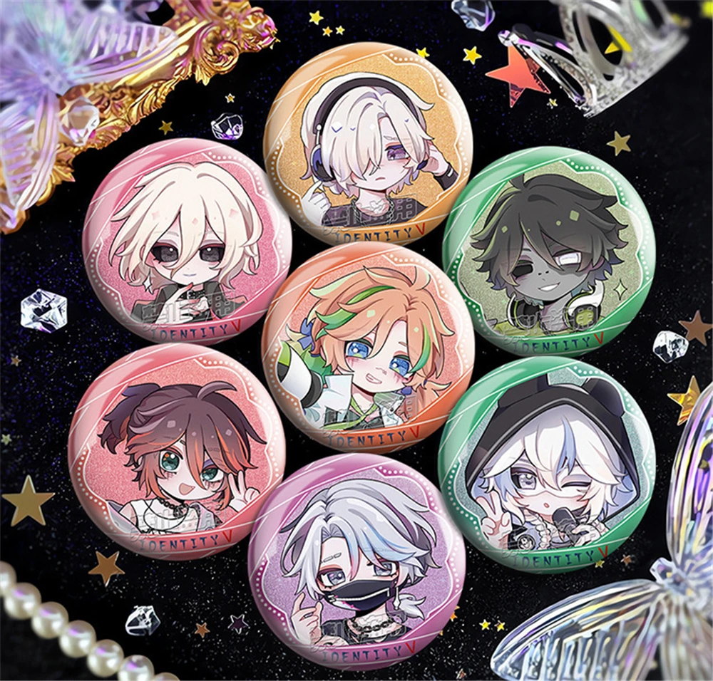 58mm Game Identity Ⅴ Fools Gold Cheerleader Ithaqua Cosplay COSTUME Badge Pin SPTE Tinplate Brooch﻿ Prop Xmas Gilf