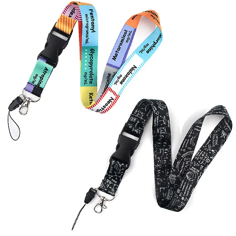 R854 Medical Series ICU Key Chain Lanyard Gifts For Doctors Nurse Friends Phone USB Badge Holder Necklace