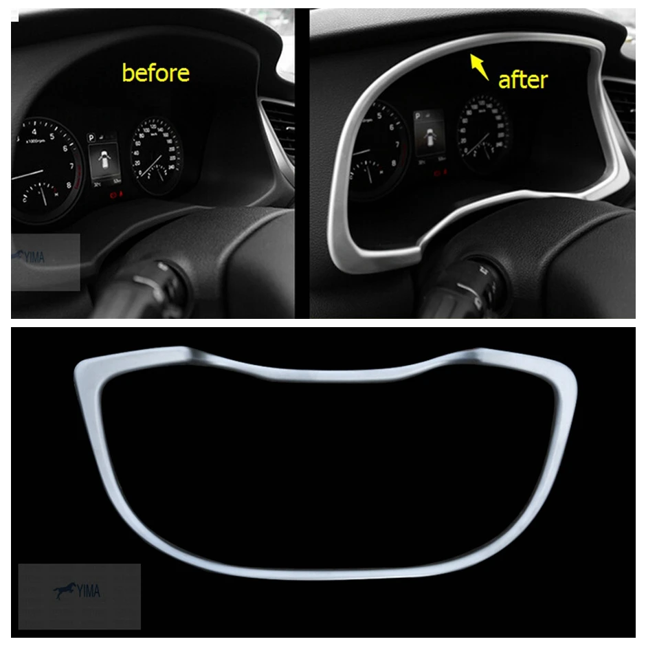 

Dashboard Center Control Instrument Decoration Frame Cover Trim Fit For Hyundai Tucson 2016 - 2020 Matte Car Accessories