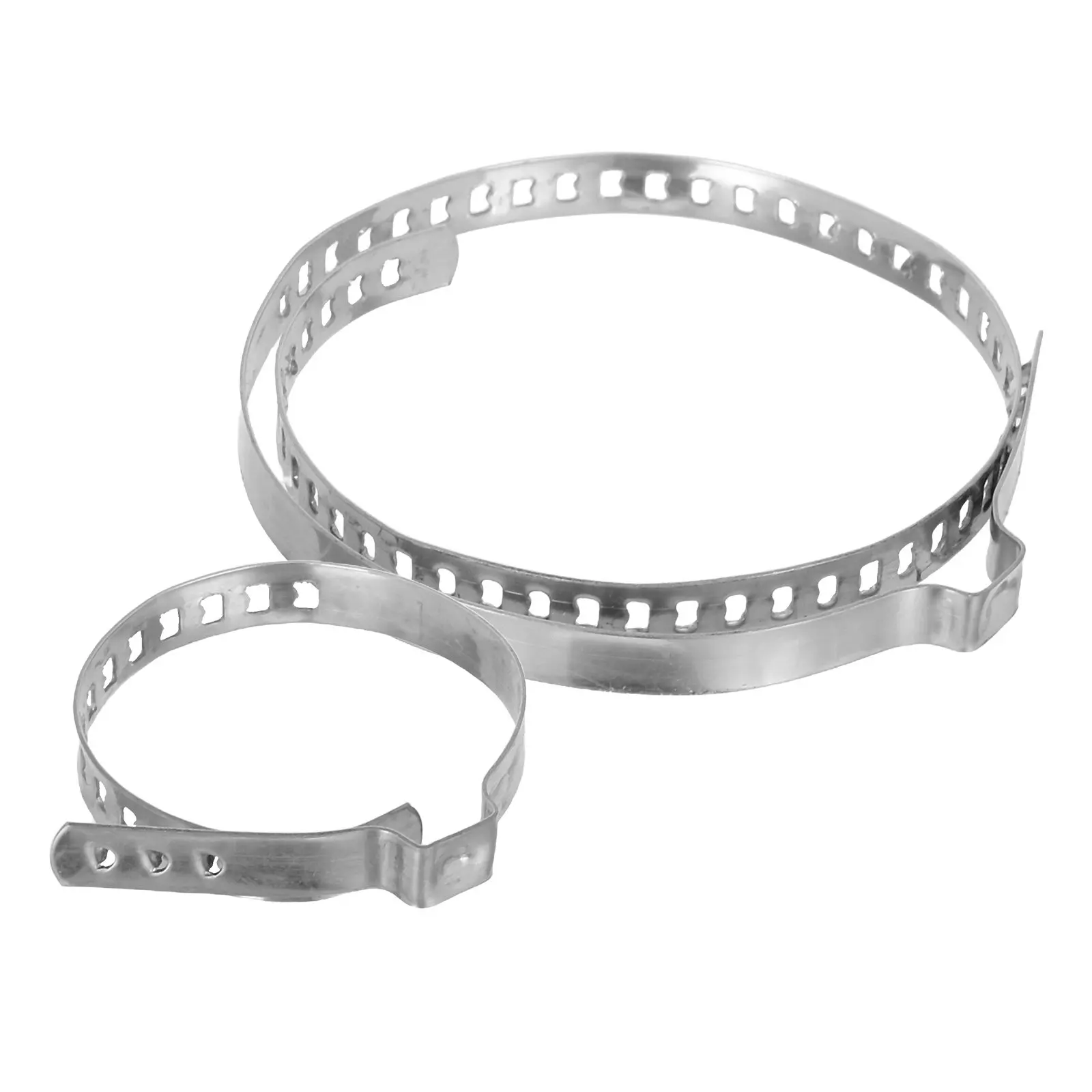 

2Pcs Universal Stainless Steel Drive Shaft Boot Clamp Adjustable Multi Hole Auto Joint Boot Crimp Clamp Repair Tool