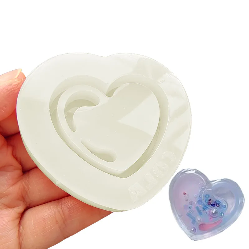 DIY Epoxy Resin Mold Silicone Molds Heart Round Bubble Shaped Shaker Mold Jewelry Tool Jewelry Accessories