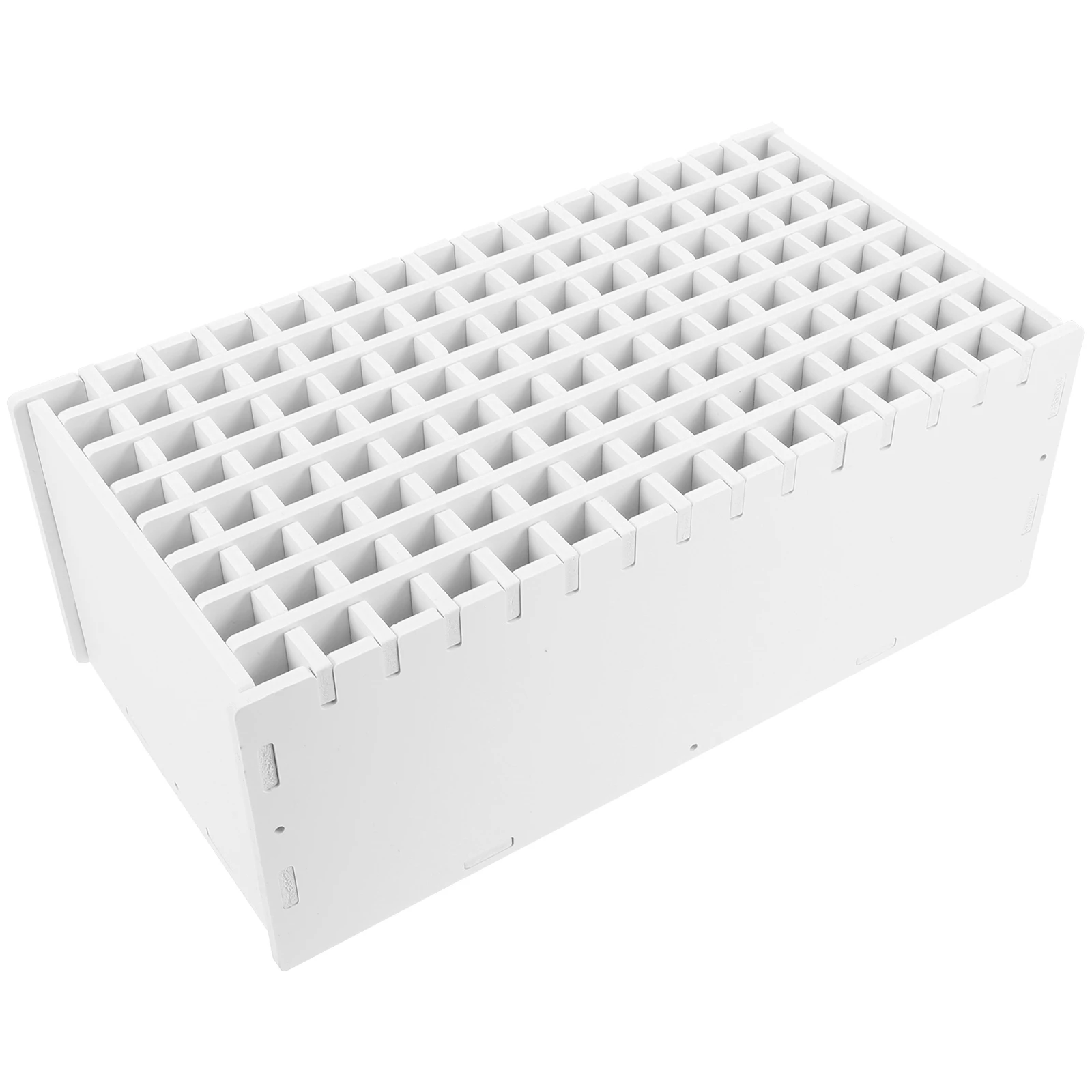 120 Holes Marker Storage Box Desk Organizer Stationery Pen Holder Multi Functional Desktop Rack School Office Clean