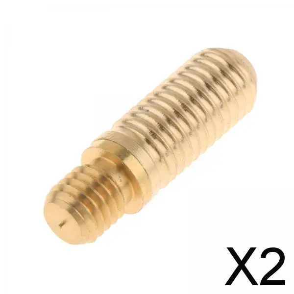 2X Pool Cue Joint Screw Billiard Extension Screws Part Brass