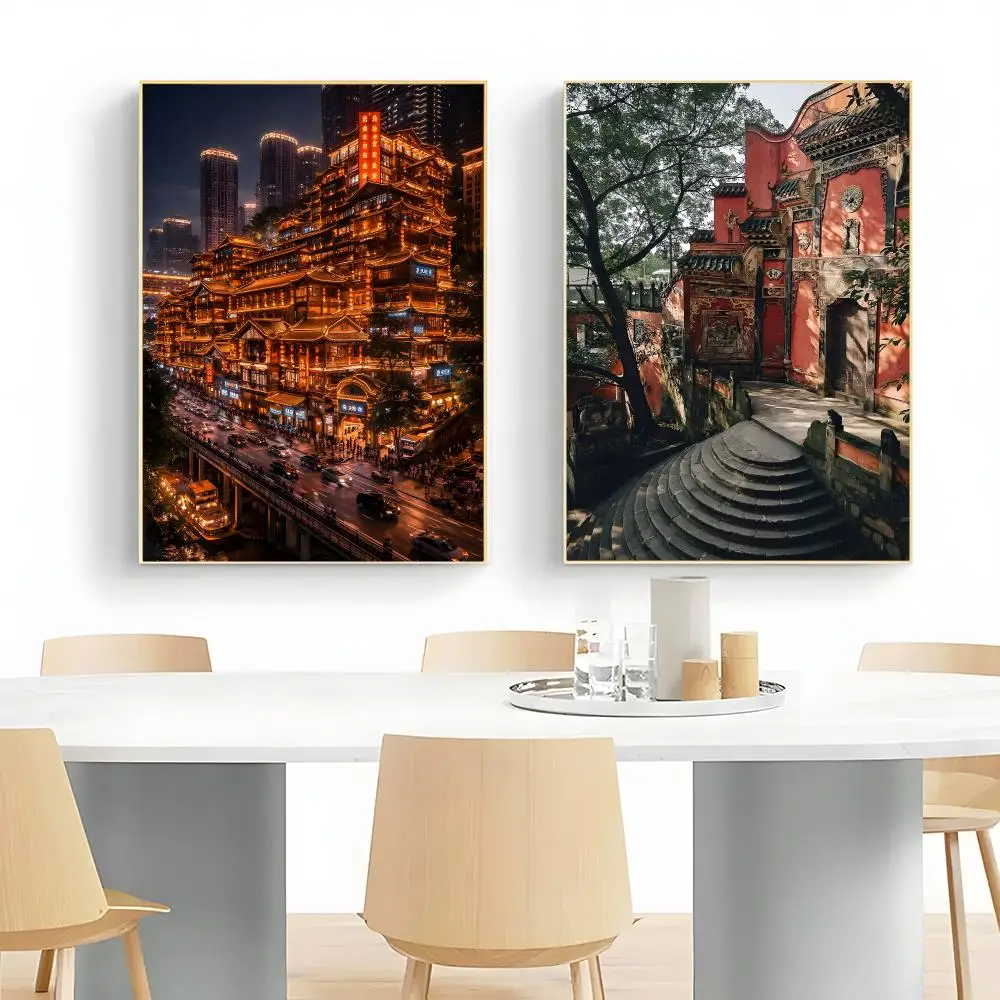 Vibrant City C-Chongqing Poster Wall Art Print Decorative Mural Home Decor Gift Unframed