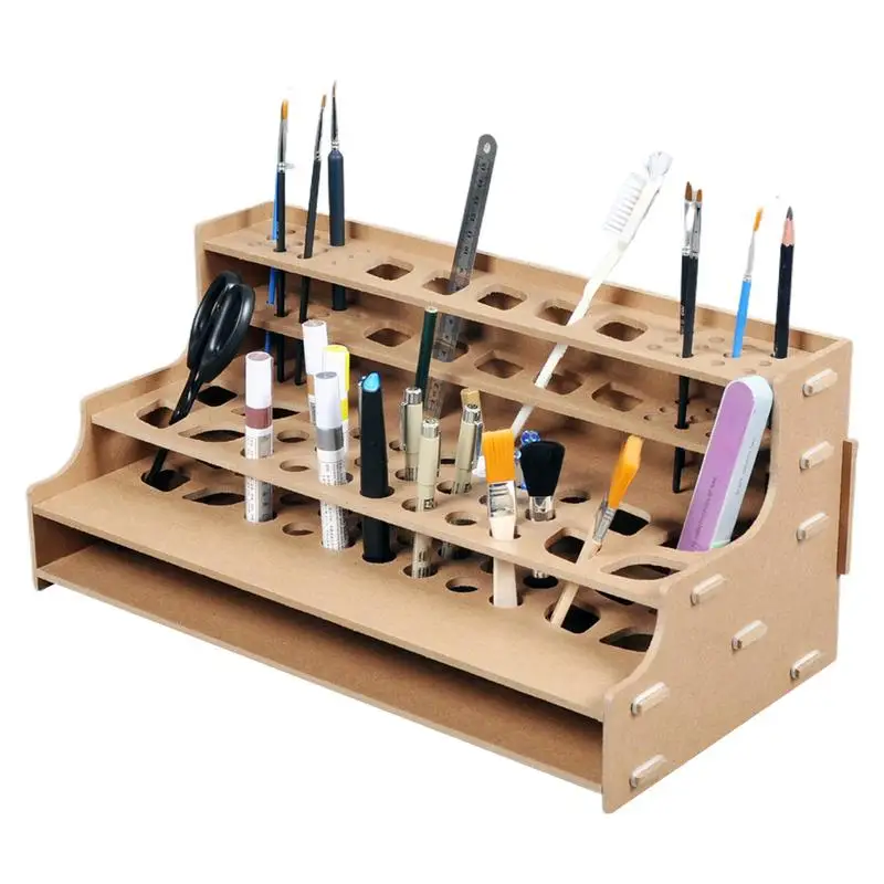 

Wood Drawing Rack Storage Holder Stand Organizer Rack Drawing Supplies Made Of Material Durable DIY Assemble