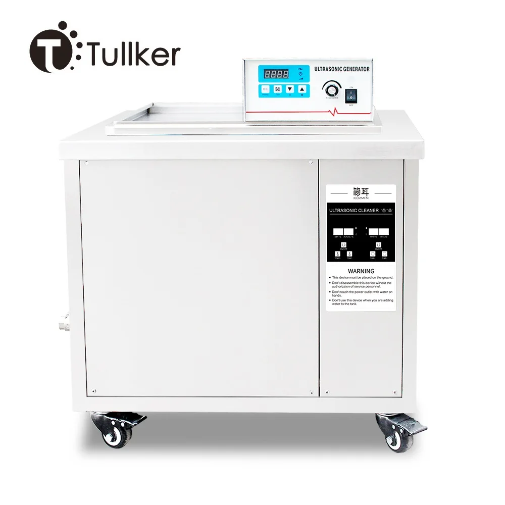 135L Tullker Industrial Cleaner Cylinder Head Metal Mold Parts Oil Rust Degreaser Stencil Ultrasonic Cleaning Machine