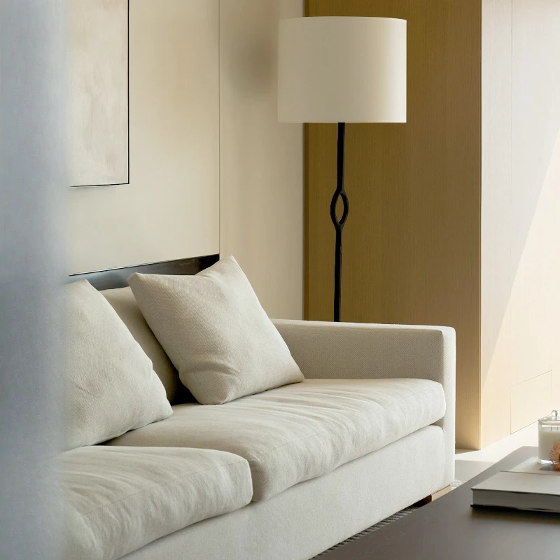 

Living room floor lamp all copper American medieval bedroom study sofa next to the fabric