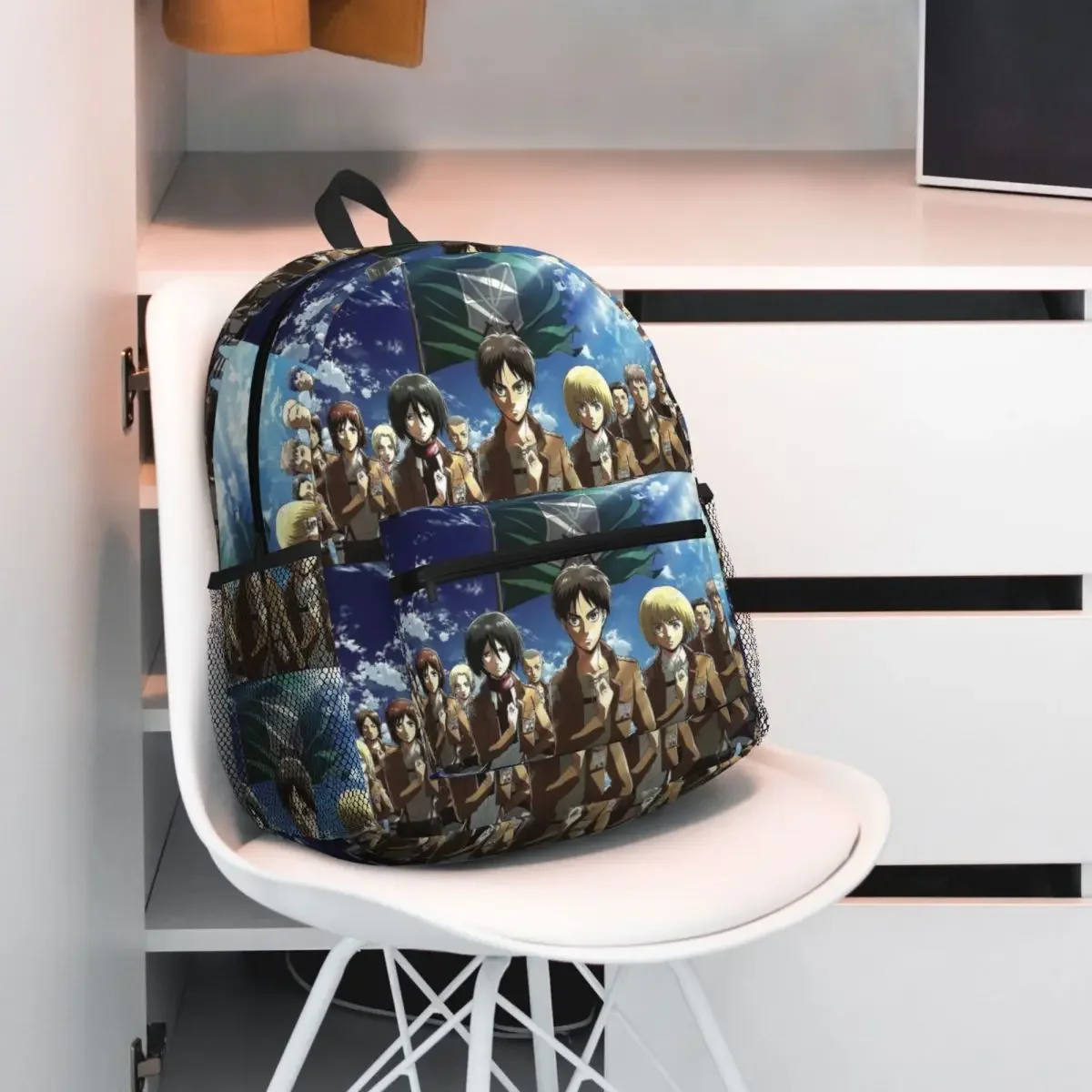 Attack On Titan Zeke Yeager Student Backpack School Bag Hiking Travel Daypack for Men Women Fashion Bookbag Shoulder Bags