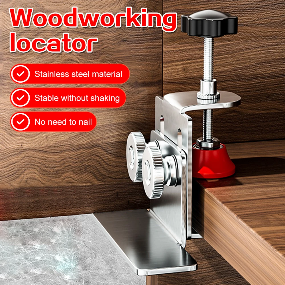 

Cabinet Door Installation Locator Cabinet Frame Jig Home Concealed Door Stainless Steel Mounting Bracket Carpentry Tools
