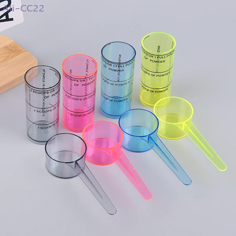 {MX} Dental Alginate Spoon With Scale Plastic Measuring Scoop For Dental Lab Oral Impression Material Liquid Powder Mixing Cup