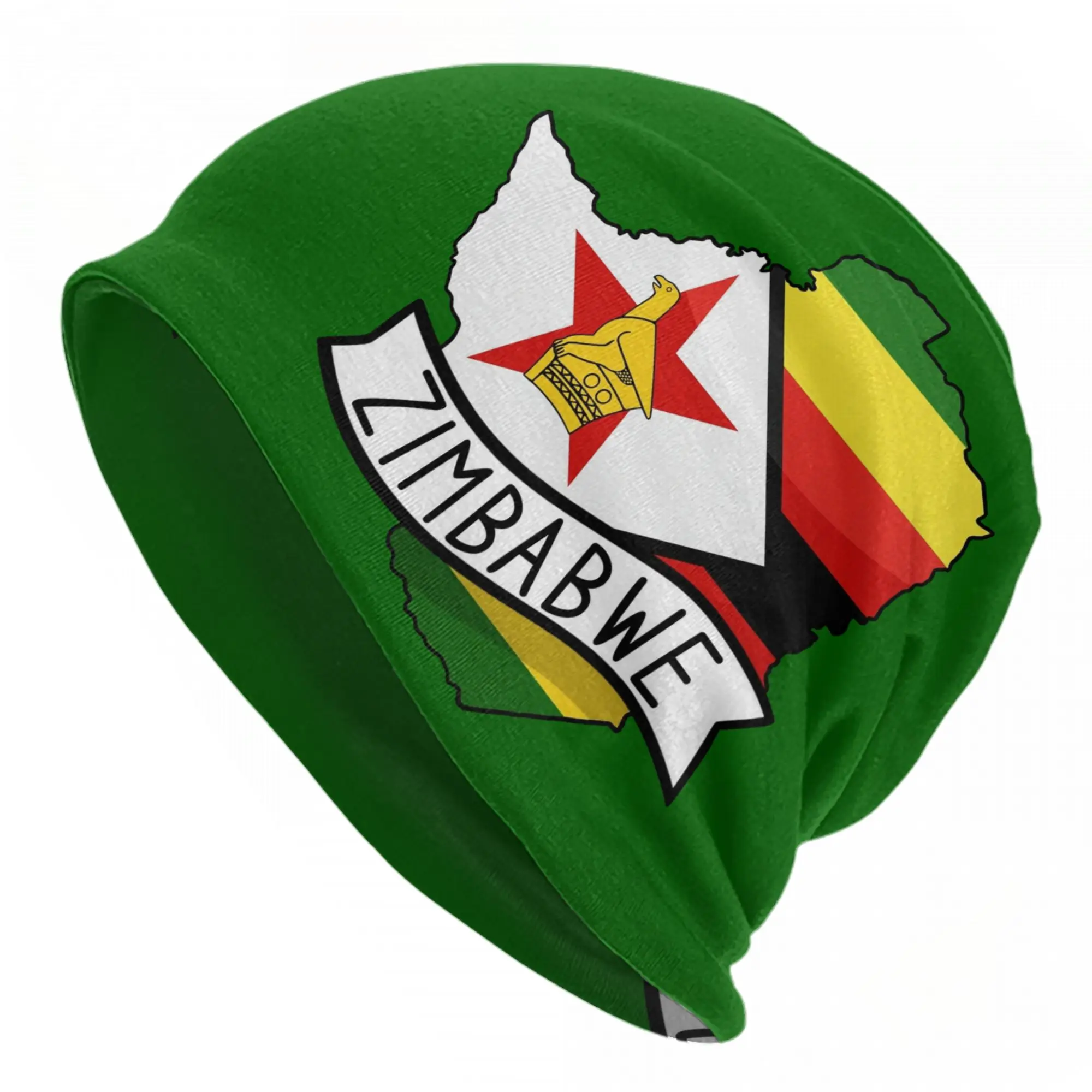 

Шапки-бини с картой флага Зимбабве, осенне-зимние уличные шапки-бини, мужские и женские теплые многофункциональные шапки