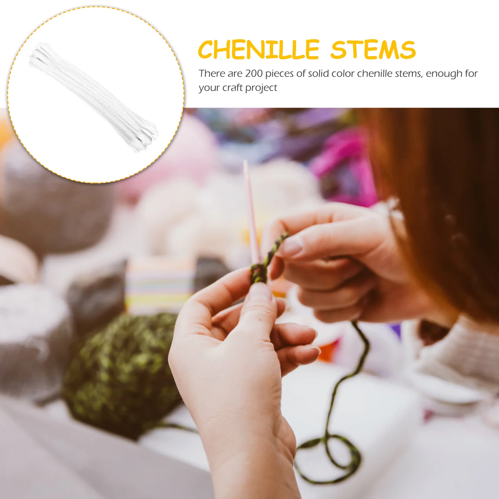 

Craft Chenille Stems Hair Root Twisting Stick Colorful Sticks Polyester Plus Iron Wire