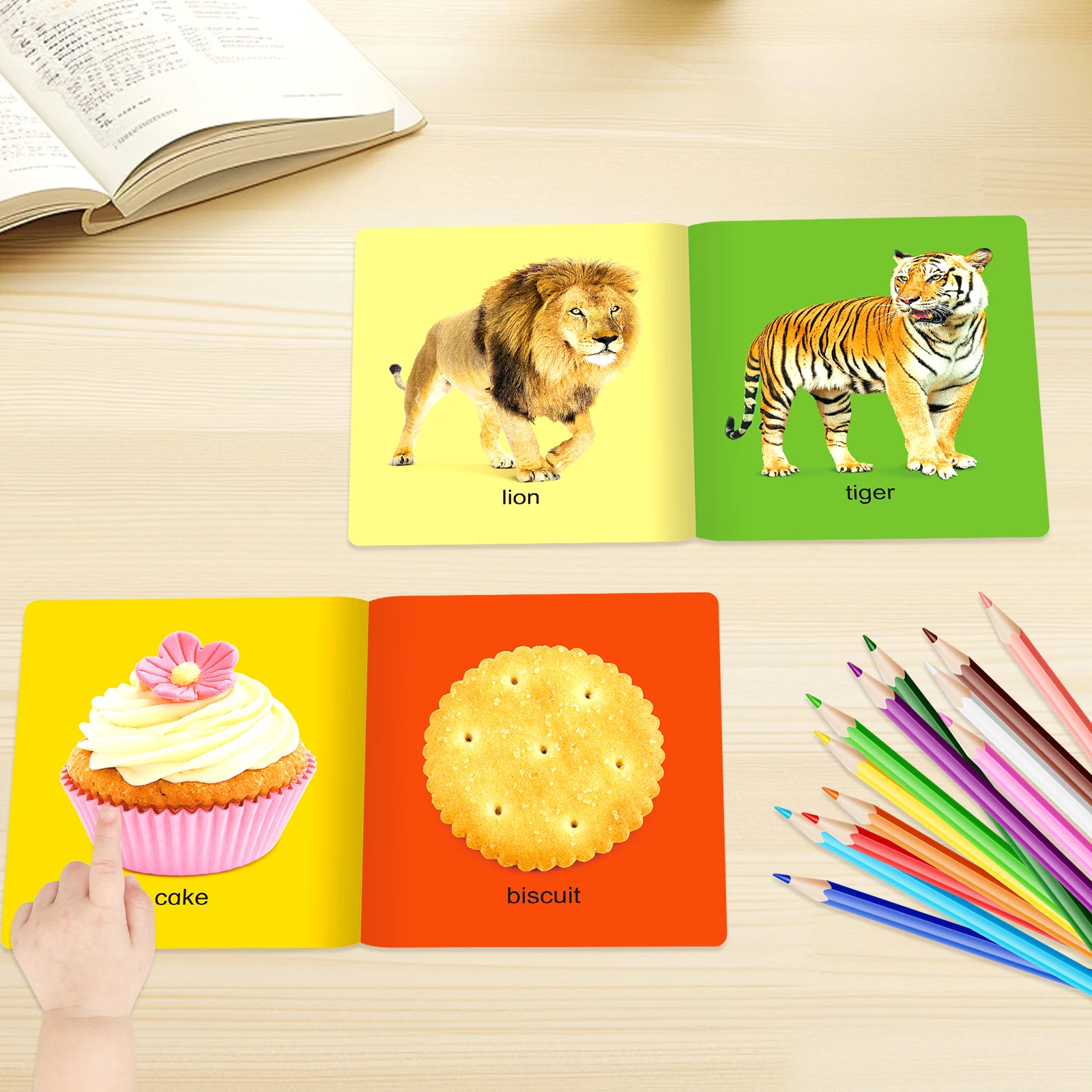 Set Buku Kognitif Bayi Kecil: 12 buku untuk memulai perpustakaan pengetahuan kecil bayi Anda