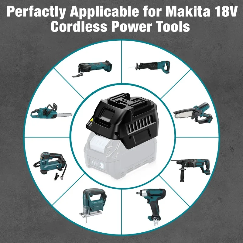 MT40MT18 Battery Adapter Converter for Makita 40V Li-ion Battery Convert To Work for Makita 18V Li-ion Cordless Power Tools image 5