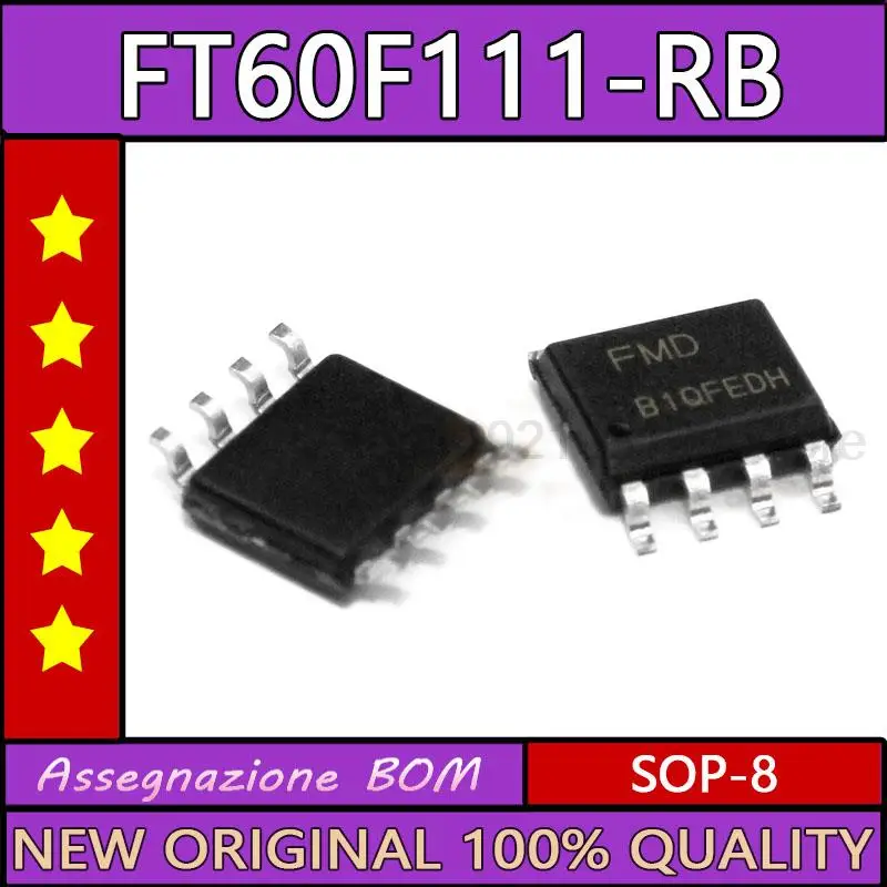 Original 10 pçs/lote FT60F111 FT60F111-RB Microcontrolador Flash EEPROM SOP-8 SOP8