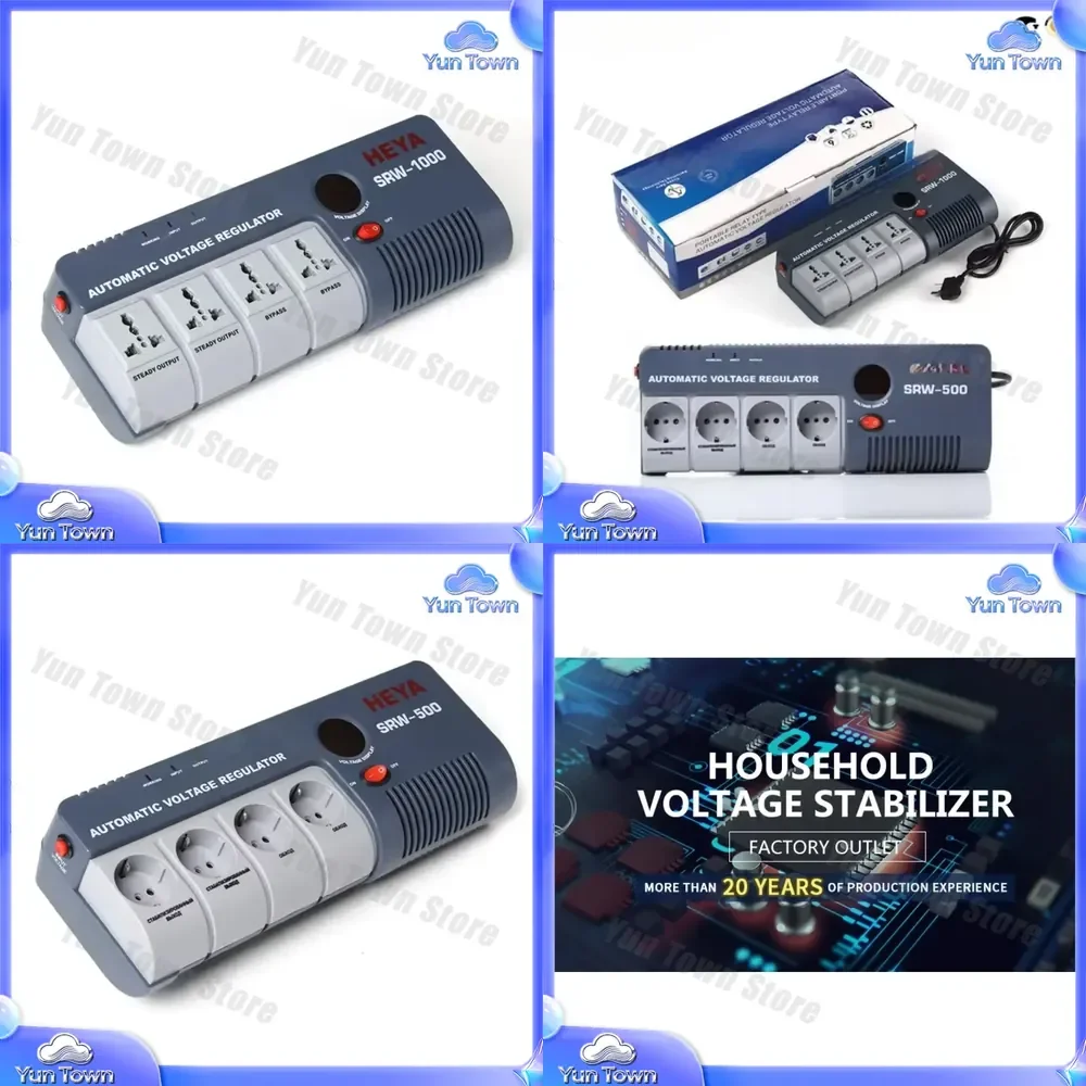 Electric Automatic AC Regulator SRW Relay Control Multifunctional Socket for Home Office 1500VA Single Phase 3 Seconds PR