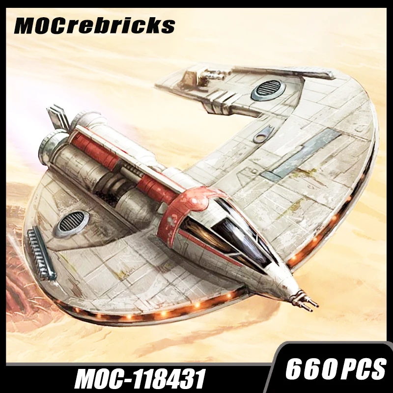 MOC-118431 Interstellared Military Series Wars Tie Space Fighter-Interceptor Building Block Assembly Toys For Children Xmas Gift