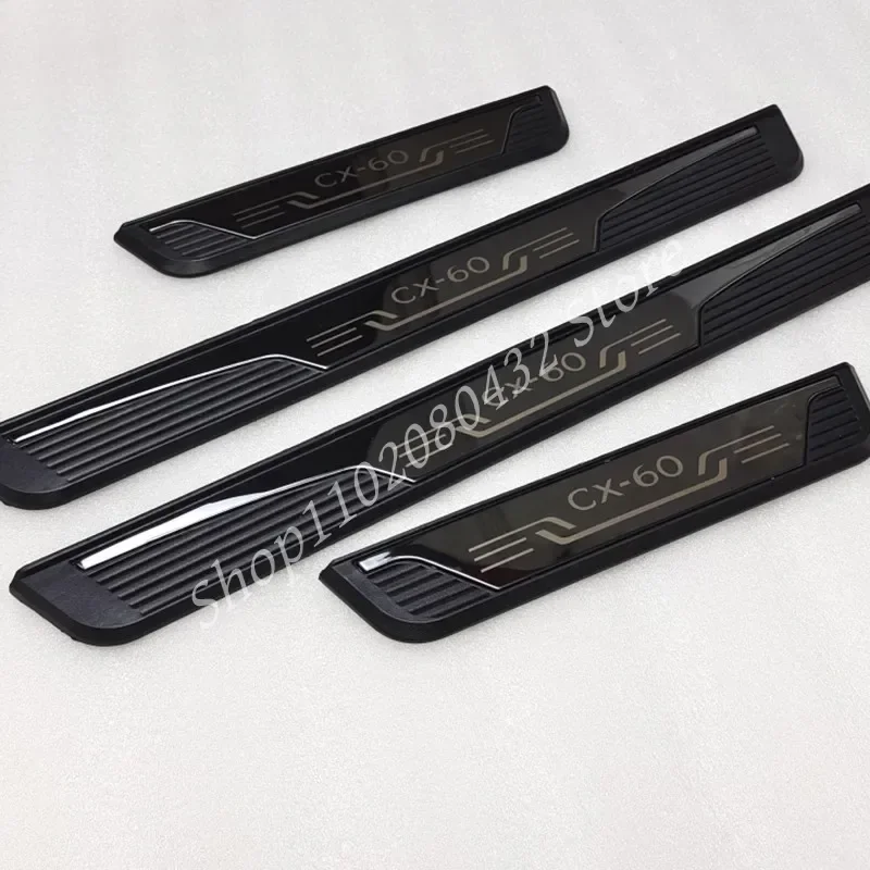 for Mazda CX-60 High-quality stainless steel Plate Door Sill Welcome Pedal Car Styling Accessories 4pcs/set