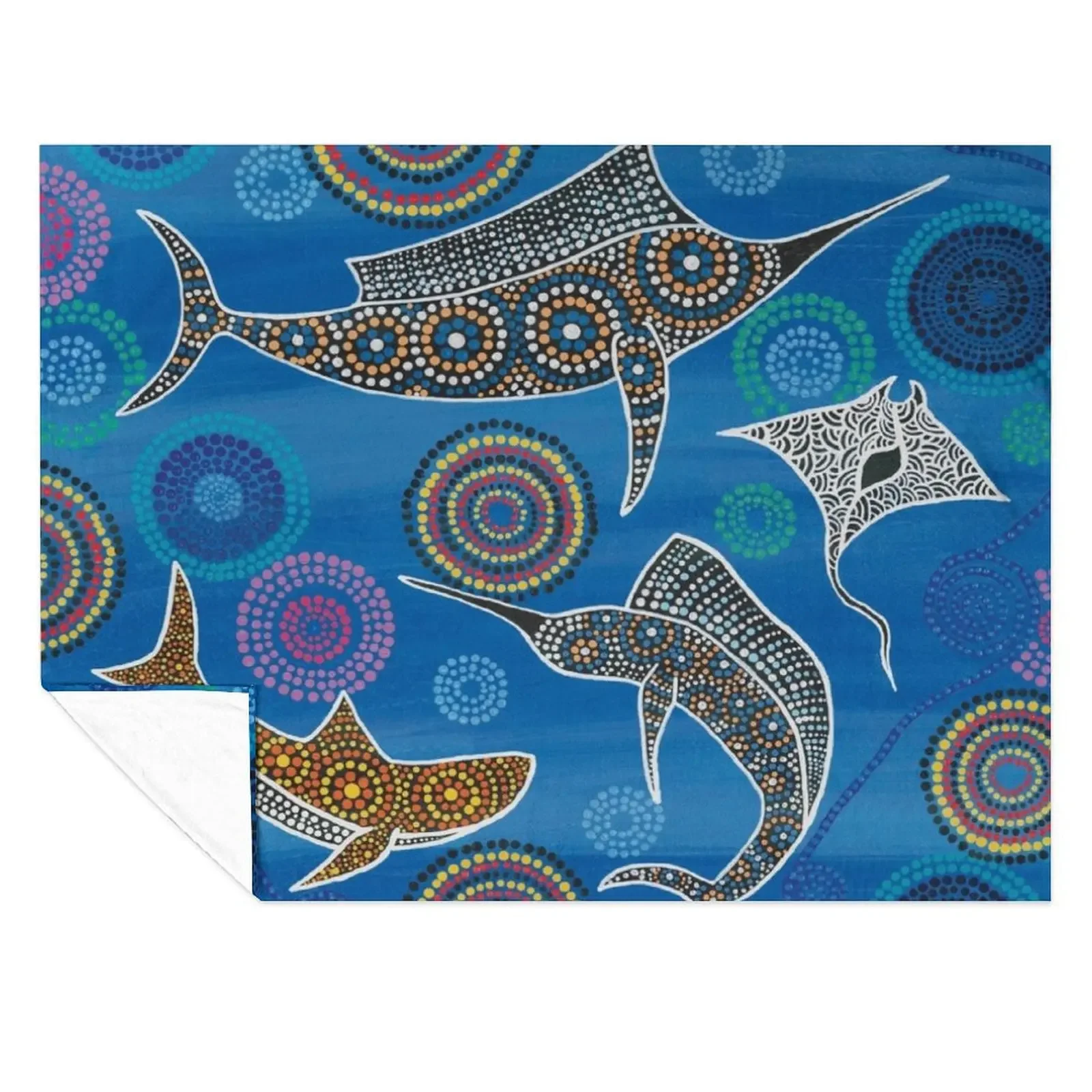 

Sailfish Throw Blanket Sofa Throw Multi-Purpose Cute Plaid Beautifuls Blankets