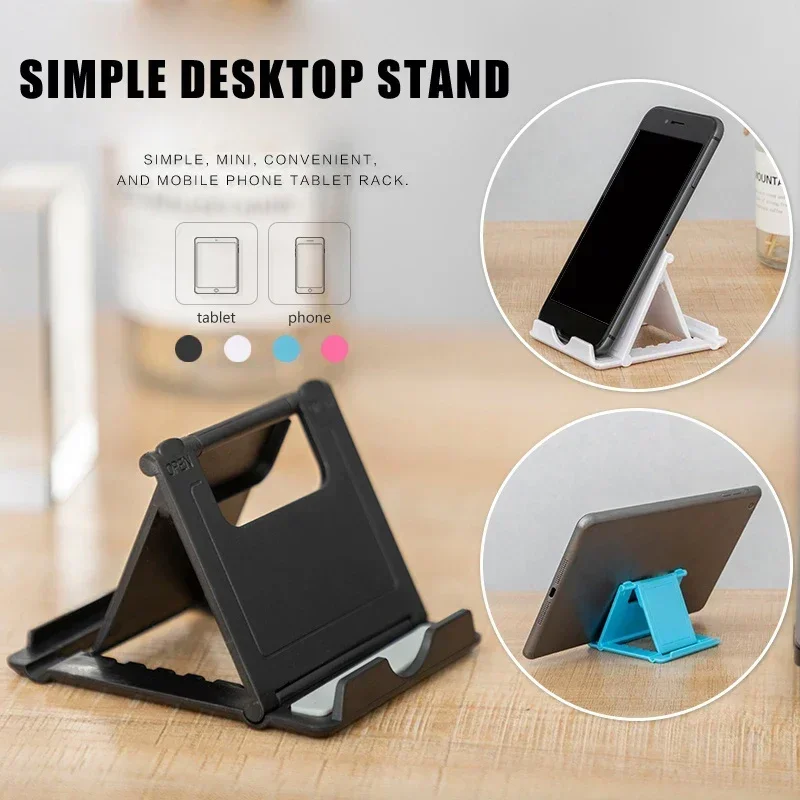 【Fast Delivery】Mobile Phone Holder Table Desktop Stand Holder Plastic Desk Mount Tablet Mini Portable Holder Universal Bracket