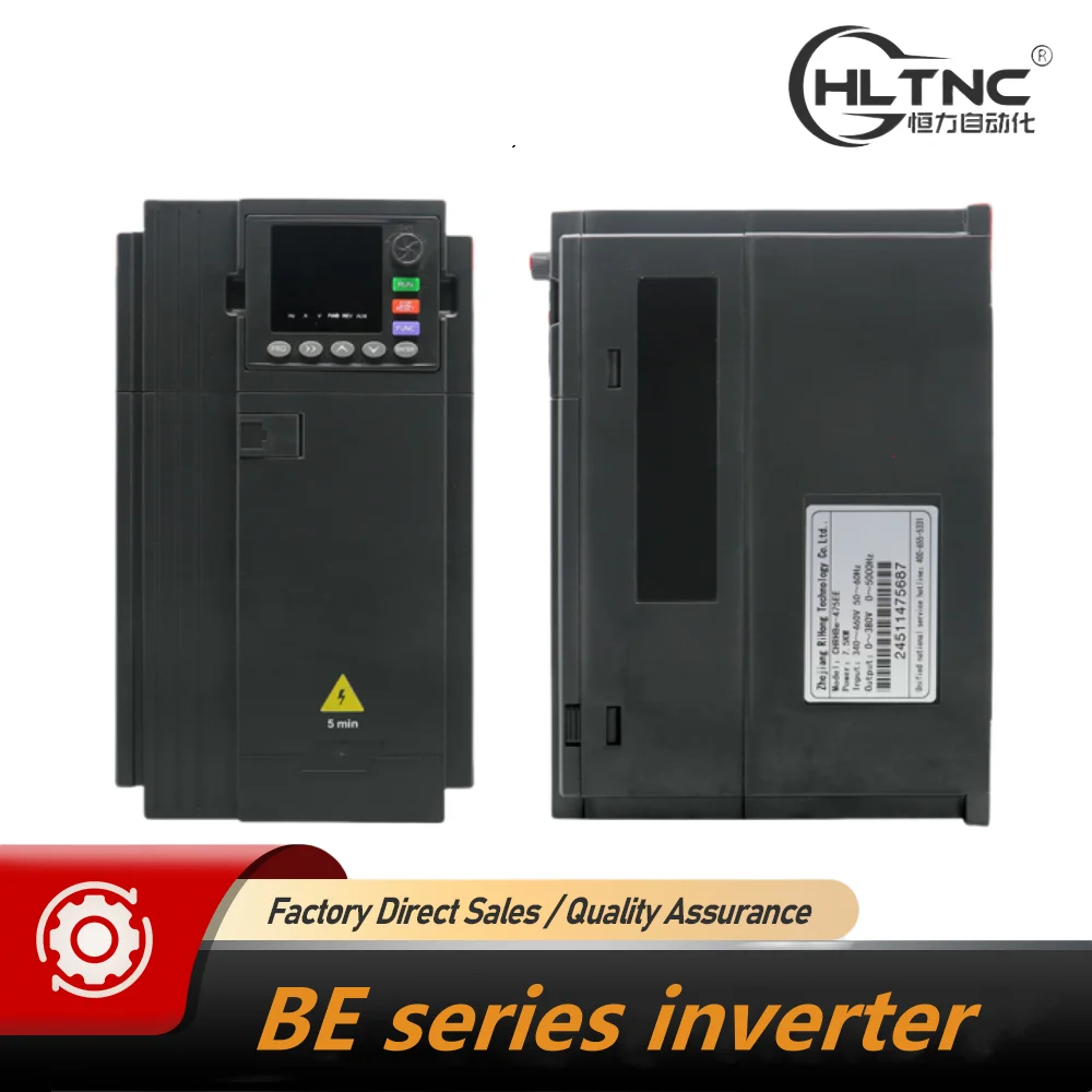 

HLTNC 7.5KW 380V permanent magnet motor inverter 16A 5000HZ 3 phase Output 380V PMSM VFD For CNC Motor Speed Control Inverter