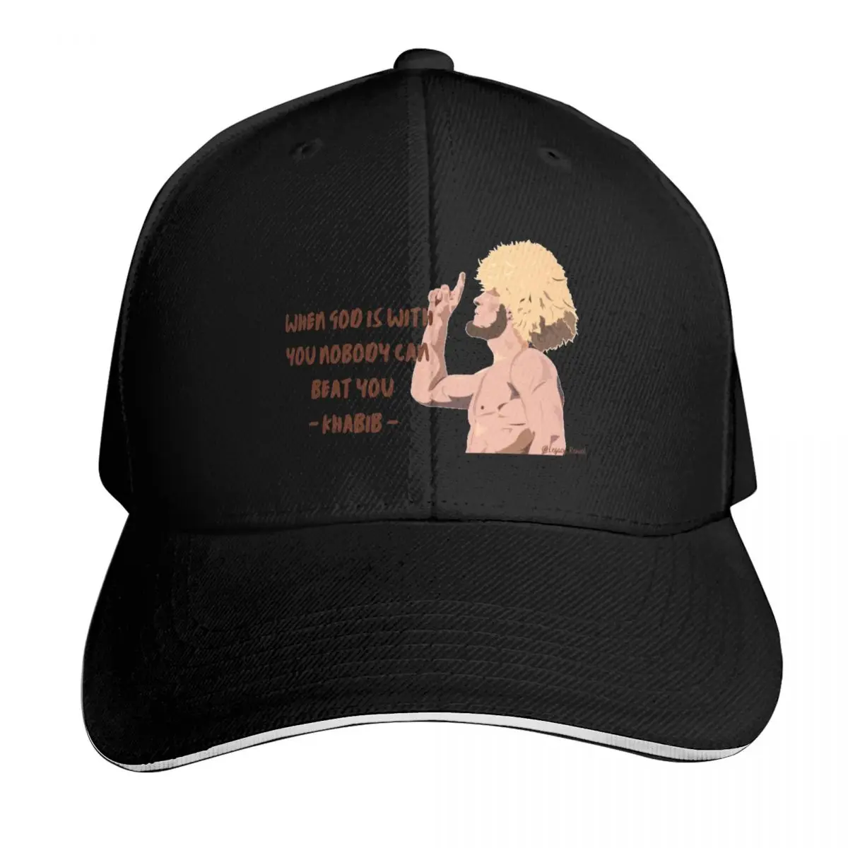 Khabib Nurmagomedov If God Is With You Nobody Can Beat You Baseball Cap Men Women Casual Summer Sport Sun Cap