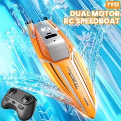 Mini Rc Boats High Speed 360 Degree Flip Electronic Remote Control Racing Ship Children Competition Water Toys for Kids Gifts