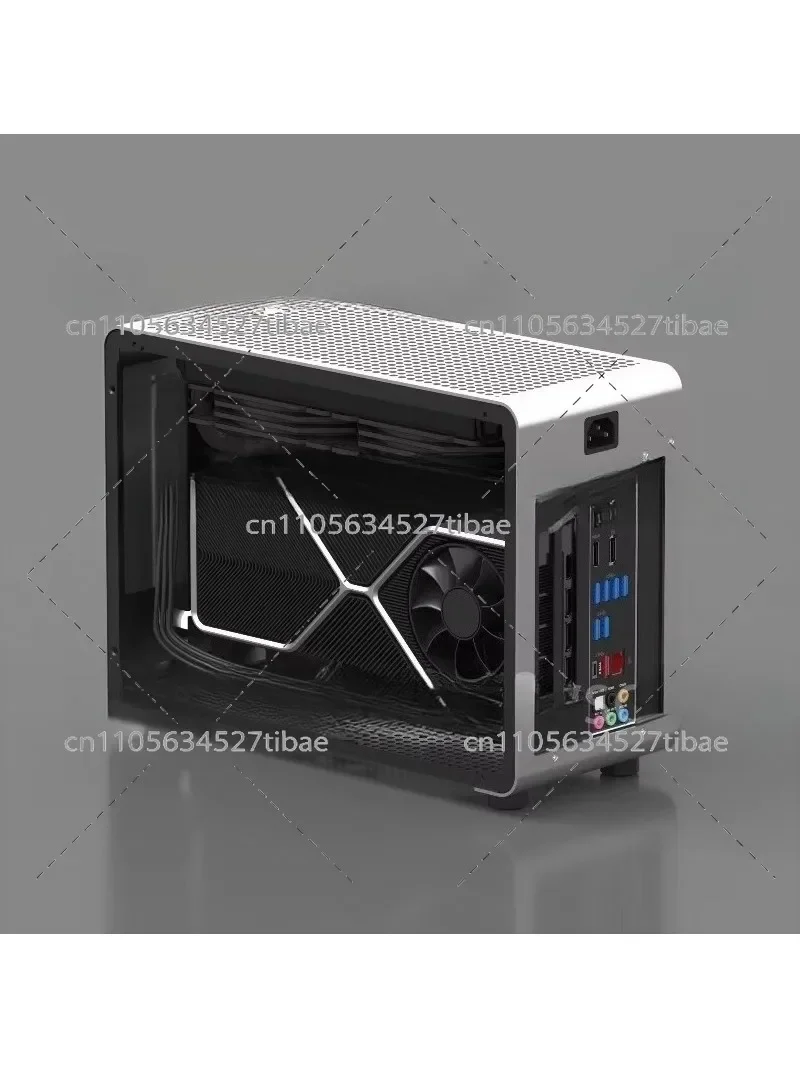 GEEEK G1-Pro Aluminum Alloy SFX240 Water-Cooling ITX Transparent Case - Case Only No Accessories