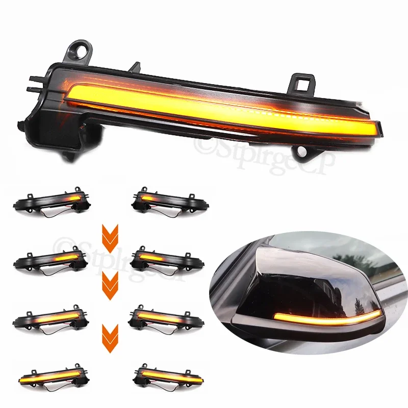 

For BMW F20 F21 F22 F23 F30 F31 F32 F33 F34 X1 E84 F36 i3S F87 M2 1 2 3 4 Series Dynamic turn signal LED rearview mirror flash