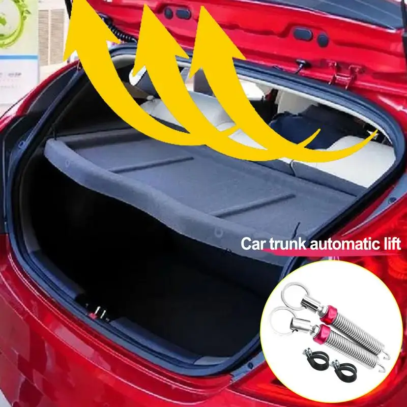 

Car Trunk Spring Lifting Device 2pcs Metal Vehicle Lifting Spring Stainless Steel Automatic Car Trunk Lid Metal Spring For SUV