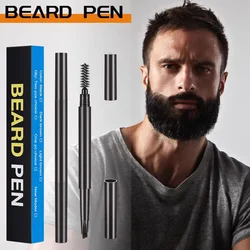 Beard Filling Pencil Filler Pencil Brush Moustache Coloring Coverage Enhancer Mustache Repair Shaper Pen Waterproof 3Color