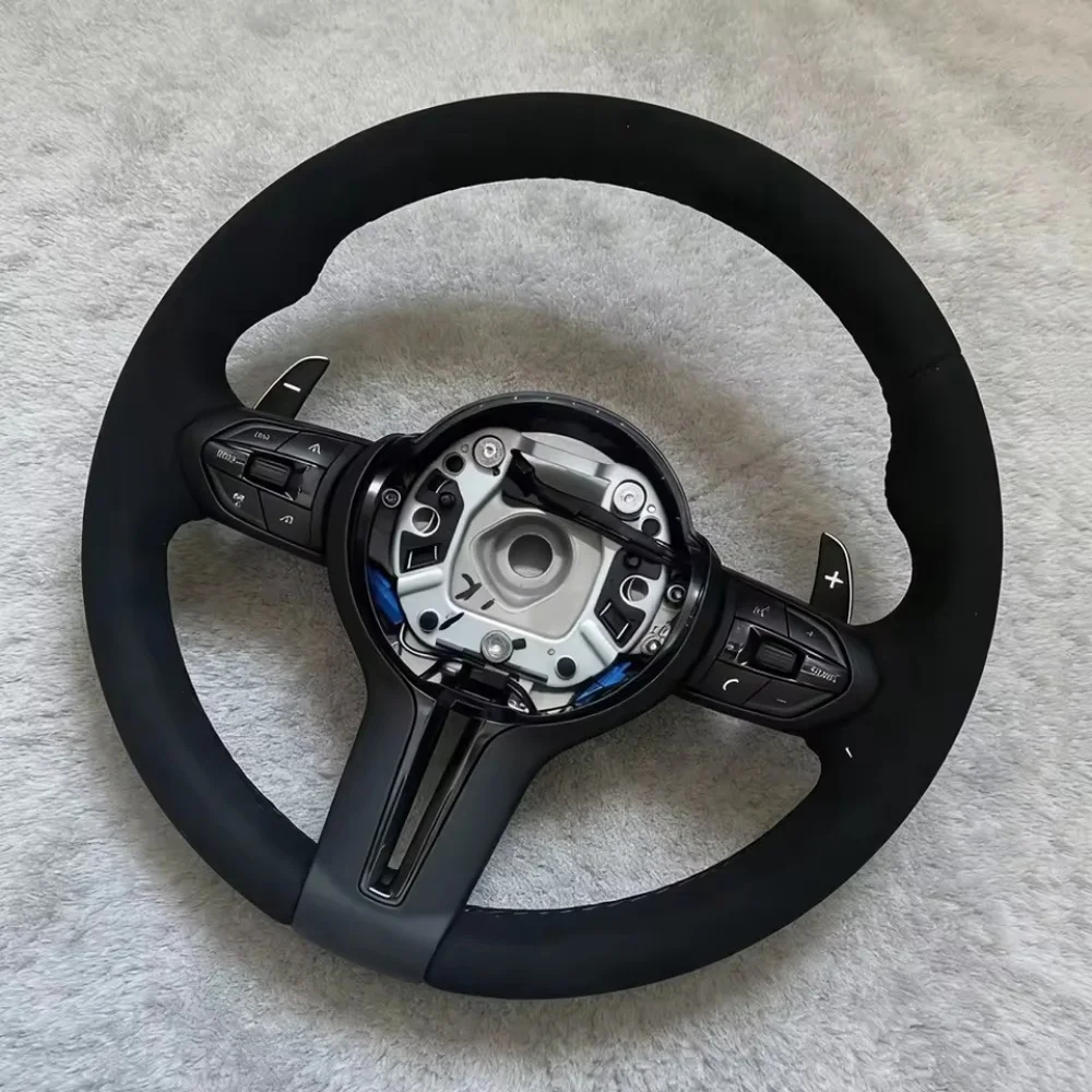 

With Paddles Interior M Sport M3 M5 F20 F22 F23 F33 F34 X1 F48 X5 F15 X3 F25 F80 E90 E70 E84 Suede Steering Wheel For BMW F30