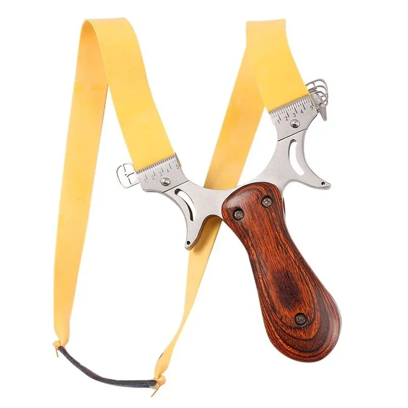 

New 3rd generation slingshot stainless steel flat leather slingshot