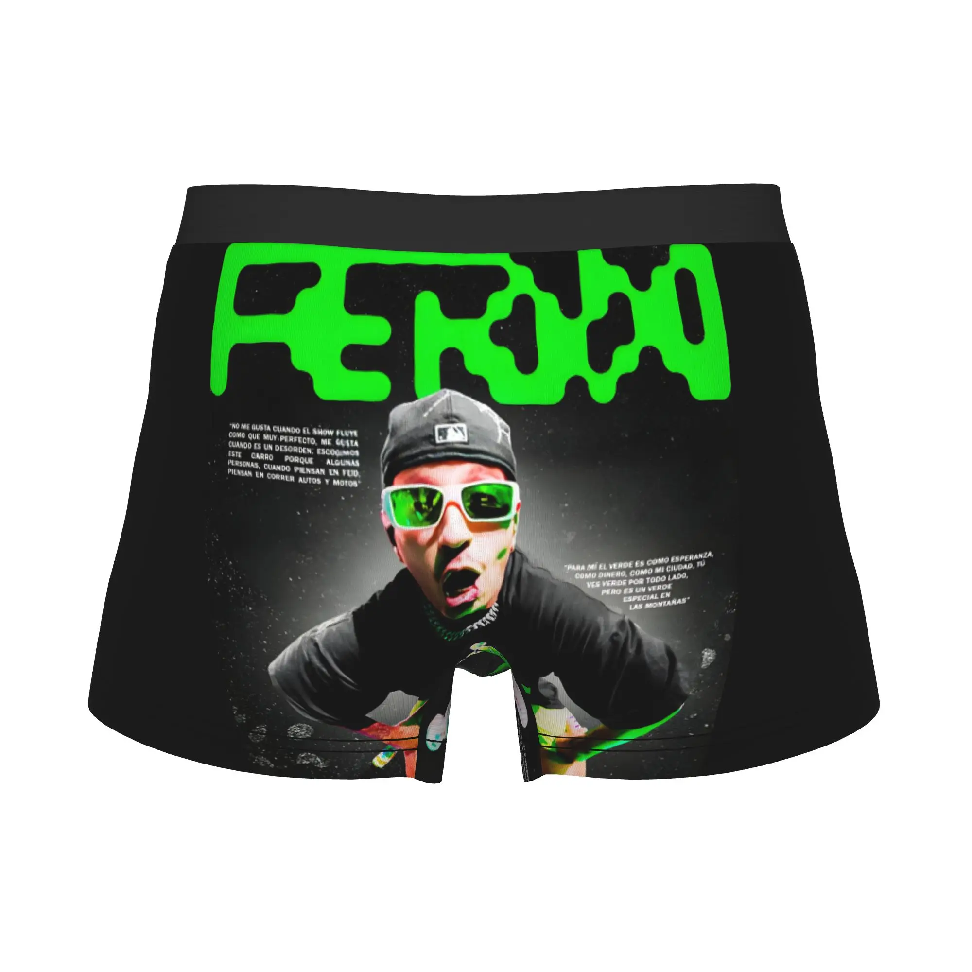 Feid Ferxxo   Underwear Male Print Active Boxer Briefs Shorts Panties Soft Underpants