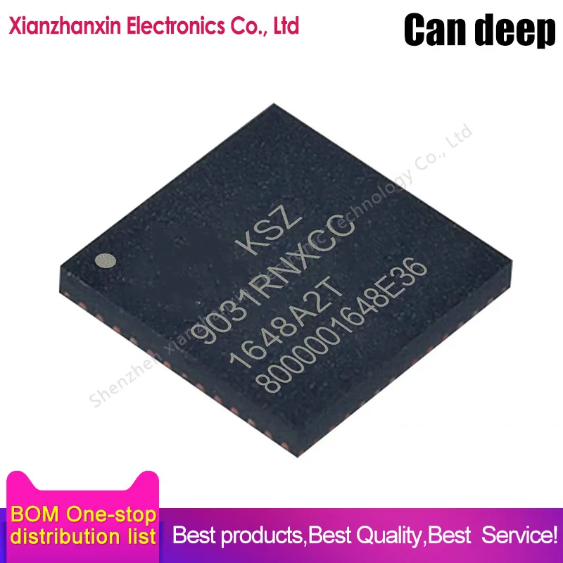 1pcs/lot KSZ9031RNXCC KSZ9031RNX KSZ9031 TQFN48 Ethernet Chip in stock