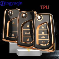 JYQ TPU Auto Remote Car Key Case Cover For Toyota Camry RAV4 Forturner Hilux Auris Corolla Avensis Verso Yaris Aygo Scion TC IM