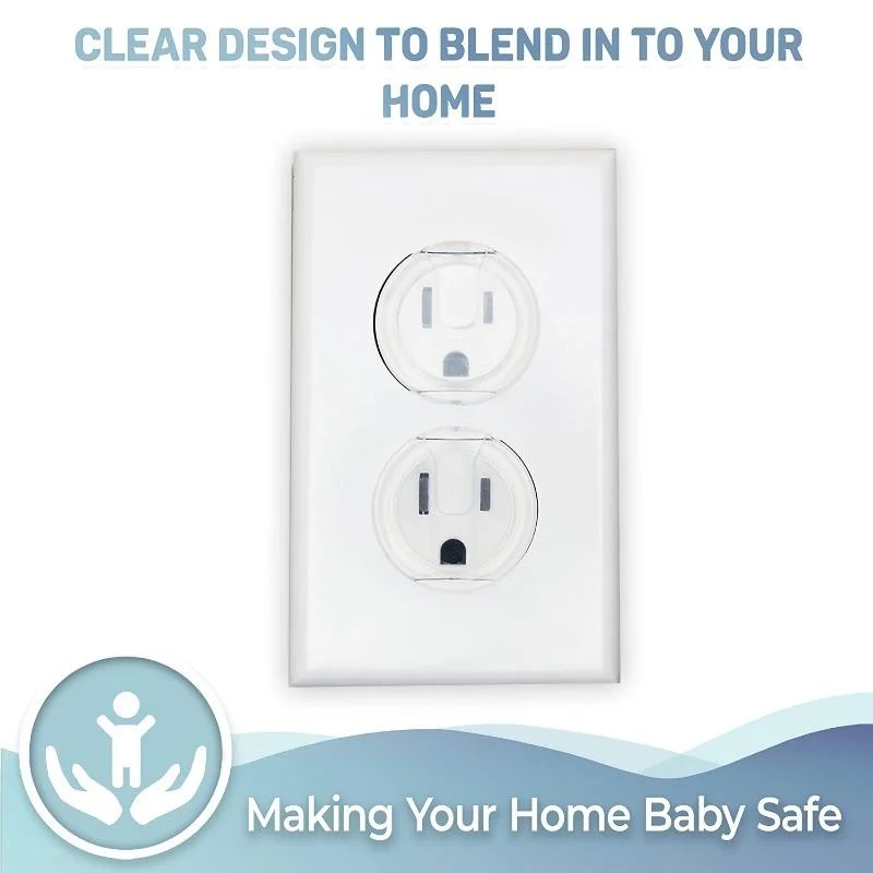 Clear Outlet Cover Baby Safety Outlet Plug Covers Plastic Plugs for Electrical Power Outlets Baby Proofing Wall Socket Protector